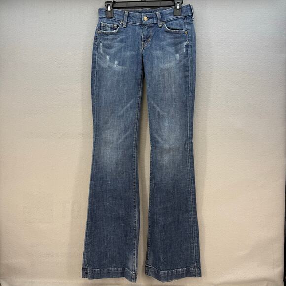 Citizens of Humanity Jeans Women's 26 (2) Blue Ricrac Low Waist Wide Leg Preppy - Picture 1 of 16
